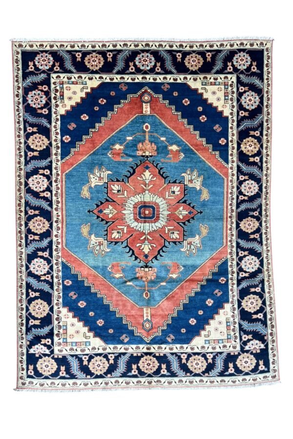 ANTIQUE BLUE HERIZ<br>270x200 cm